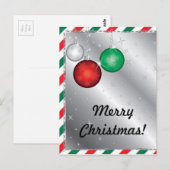 Kerstfeestelijke uitnodiging (Voorkant / Achterkant)