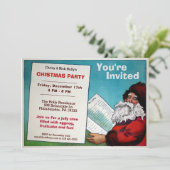  kerstfeestelijke uitnodiging (Staand voorkant)