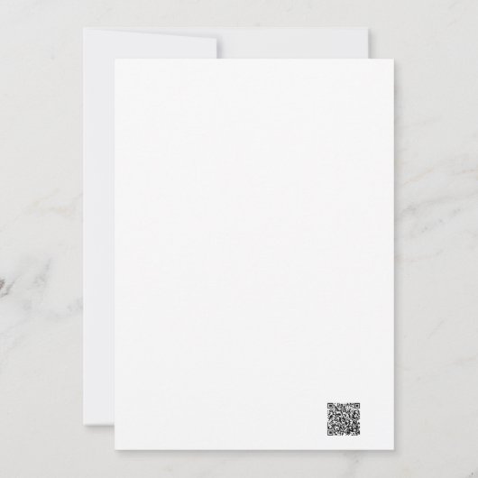 Kerstfeestelijke uitnodiging met kerstboom (Achterkant)