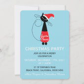 Kerstfeestelijke uitnodiging voor kerstfeestdagen  (Voorkant)