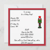 kerstfeestelijke voedingskraker kaart (Achterkant)