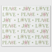 kerstfeestelijke vreugdesypografie cadeaupapier (Vlak)