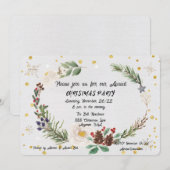 kerstfeestelijke Waterverf Aankondiging (Voorkant / Achterkant)