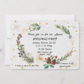 kerstfeestelijke Waterverf Aankondiging (Voorkant)