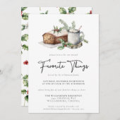 kerstfeestelijke Waterverf Kaart (Voorkant / Achterkant)