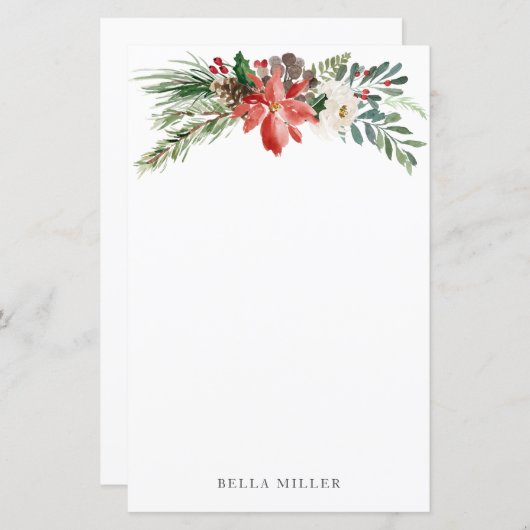 kerstfeestelijke winterbladen (Voorkant / Achterkant)