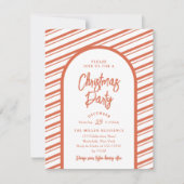 Kerstfeestelijke zachte Arch, helder rood snoeprie Kaart (Voorkant)