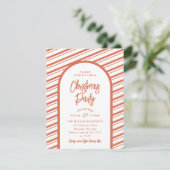 Kerstfeestelijke zachte Arch, helder rood snoeprie Kaart (Staand voorkant)