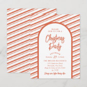 Kerstfeestelijke zachte Arch, helder rood snoeprie Kaart (Voorkant / Achterkant)