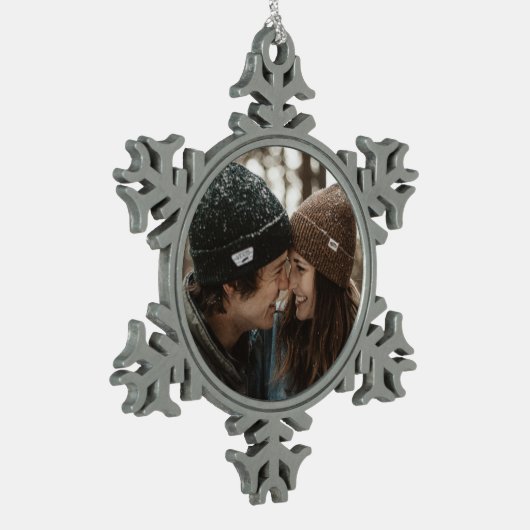 kerstfeestesnowflake tin sneeuwvlok ornament (Links)