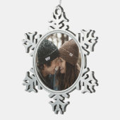 kerstfeestesnowflake tin sneeuwvlok ornament (Rechts)