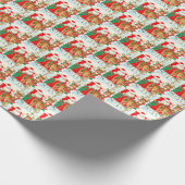 kerstfeestfeest cadeaupapier (Hoek)