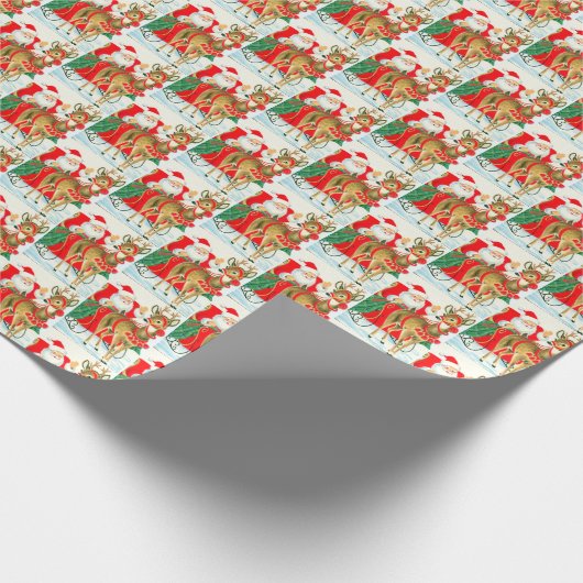 kerstfeestfeest cadeaupapier (Hoek)