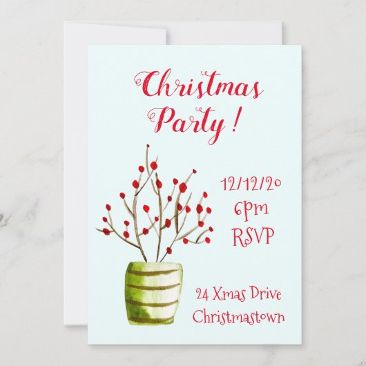 kerstfeestfeest kaart (Voorkant)