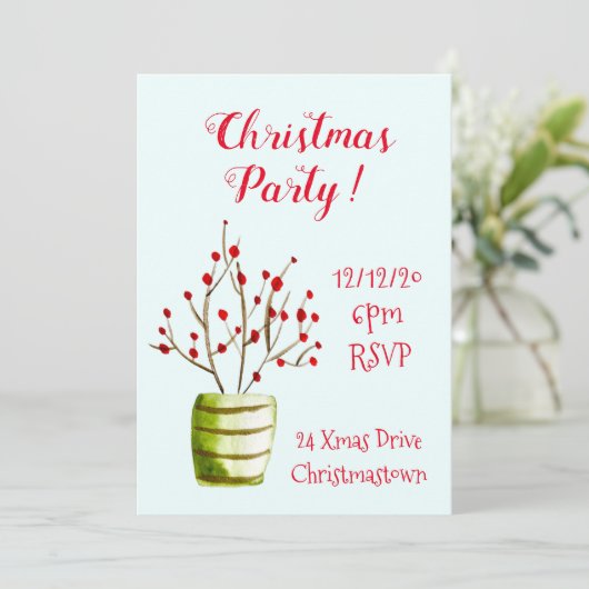 kerstfeestfeest kaart (Staand voorkant)