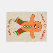 kerstfeestfeest voor de man van het ontbijtkoek fleece deken (Voorkant (Horizontaal))