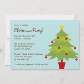 kerstfeestfeestdagen in de kerstboom kaart (Voorkant)