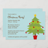 kerstfeestfeestdagen in de kerstboom kaart (Voorkant / Achterkant)