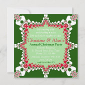 kerstfeestfeestdagen met snoepriet kaart (Achterkant)