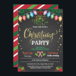 kerstfeestfeestfeest chalkboard mistletoe kaart<br><div class="desc">[Alle tekst kan worden bewerkt,  behalve "kerstmis"]Profiteer nu van dit stijlvolle design!
Occasie: Kerstmis,  feestdagThema: kus onder de mistletoeStyle: modern,  chic,  vrolijk,  plezierKleuren: rood,  wit,  groen,  feestkleuren,  faux gouden graphics: krijt,  kerstsnoepje,  kleurrijk kersttaarlicht,  mistletoe,  kerstbloem,  faux gouden confetti</div>