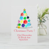 kerstfeestfeestfeest kaart (Staand voorkant)