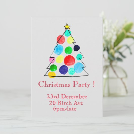 kerstfeestfeestfeest kaart (Staand voorkant)