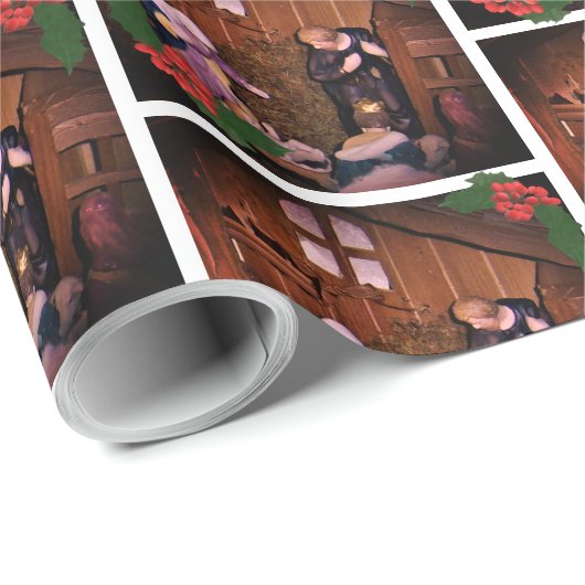 kerstfeestfoto cadeaupapier (Rol Hoek)