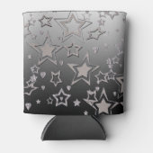 Kerstfeestgradiënt glitter shine confetti blikjeskoeler (Voorkant)