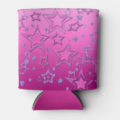 Kerstfeestgradiënt glitter shine confetti blikjeskoeler (Voorkant)