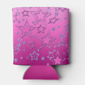 Kerstfeestgradiënt glitter shine confetti blikjeskoeler (Achterkant)