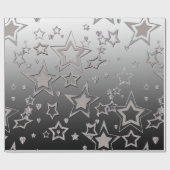 Kerstfeestgradiënt glitter shine confetti cadeaupapier (Vlak)