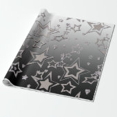 Kerstfeestgradiënt glitter shine confetti cadeaupapier (Uitgerold)