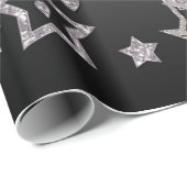 Kerstfeestgradiënt glitter shine confetti cadeaupapier (Rol Hoek)