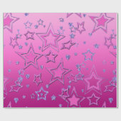 Kerstfeestgradiënt glitter shine confetti cadeaupapier (Vlak)