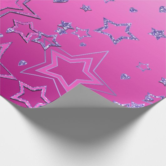 Kerstfeestgradiënt glitter shine confetti cadeaupapier (Hoek)