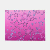 Kerstfeestgradiënt glitter shine confetti deurmat (Voorkant)