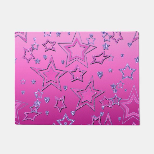 Kerstfeestgradiënt glitter shine confetti deurmat (Voorkant)