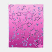 Kerstfeestgradiënt glitter shine confetti fleece deken (Voorkant)