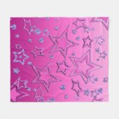 Kerstfeestgradiënt glitter shine confetti fleece deken (Voorkant (Horizontaal))