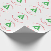 Kerstfeestgroeten cadeaupapier (Hoek)