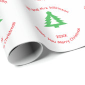 Kerstfeestgroeten cadeaupapier (Rol Hoek)