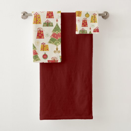 kerstfeestje bad handdoek (Insitu)
