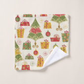 kerstfeestje bad handdoek (Wasdoekje)