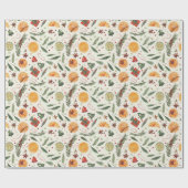 kerstfeestje cadeaupapier (Vlak)