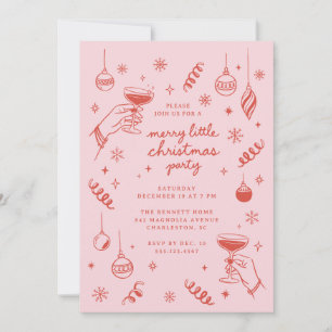 Kerstfeestje Doodle Kaart