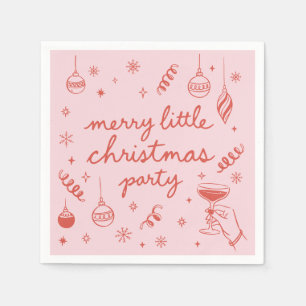 Kerstfeestje Doodle Servet