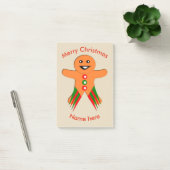 kerstfeestje Gingerbrood Man Post op Pad Post-it® Notes (Kantoor)