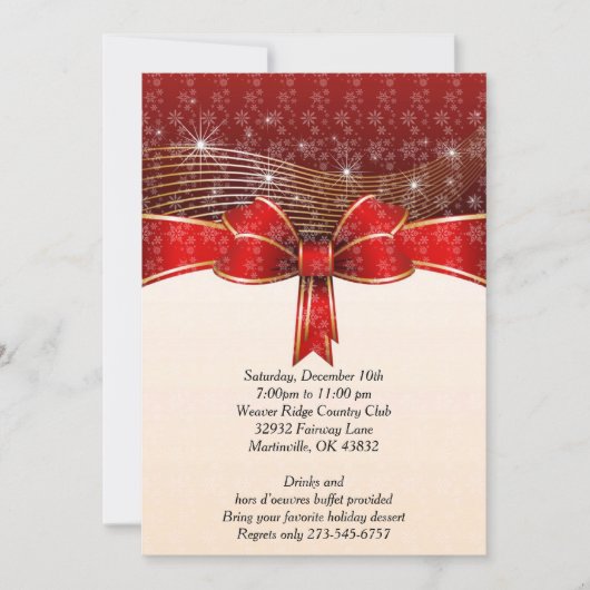 kerstfeestje kaart (Voorkant)