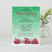 kerstfeestje kaart (Staand voorkant)