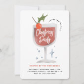 Kerstfeestje | Leuke en feestelijke Drinken Kaart (Voorkant)